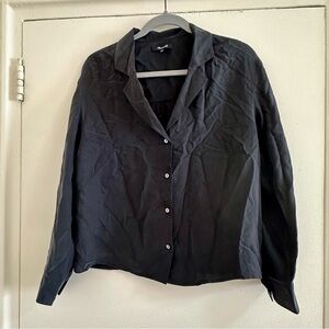 Madewell Black Button-Up